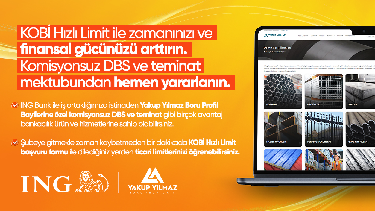 Yakup Yılmaz Boru Bayilerine Özel Avantajlar İle DBS Limit Başvuru Formu